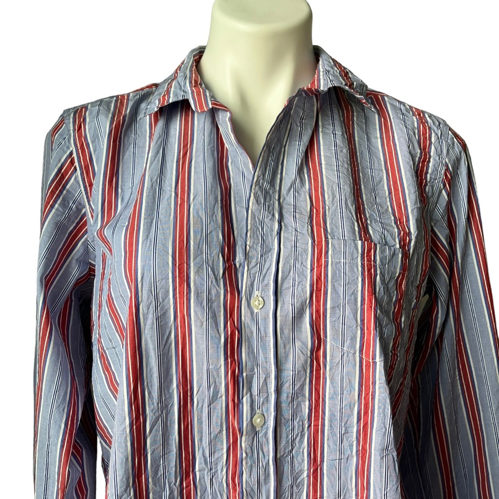 Frank and Eileen Barry Crinkle Woven Button Up Shirt - Picture 9 of 13